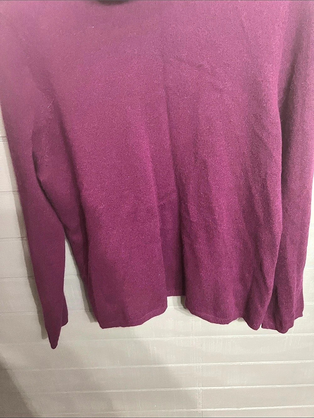 Cashmere Charter Club Cashmere Cowl Neck Sweater Purple XL - Picture 4 of 6